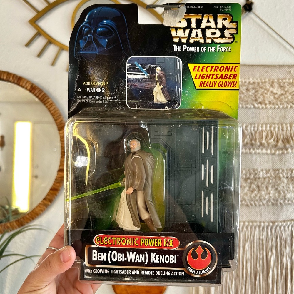 Figure NIB Kenner Star Wars Power of the Force Ben Obi-Wan Kenobi Remote dueling